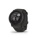 Garmin Instinct 2 Solar, GPS Outdoor Watch, Solar Charging Capabilities, Multi-GNSS Support, Tracbak Routing, Graphite