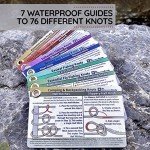 ReferenceReady Complete Knot Card Bundle - 7 Pocket Knot Books with 76 Knots | Set Includes Waterproof Guides for Outdoors, Boating, Climbing, Horse, Fishing, Fly Fishing, and Saltwater Fishing Knots