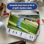 Swing Minder Golf Reference Cards | Ultimate Pocket Survival Guide and Golf Instruction Booklet | Compact Waterproof PVC Cards for Troublesome Shots | Clip-on Carabiner for Your Golf Bag