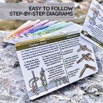 ReferenceReady Complete Knot Card Bundle - 7 Pocket Knot Books with 76 Knots | Set Includes Waterproof Guides for Outdoors, Boating, Climbing, Horse, Fishing, Fly Fishing, and Saltwater Fishing Knots