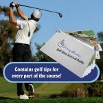 Swing Minder Golf Reference Cards | Ultimate Pocket Survival Guide and Golf Instruction Booklet | Compact Waterproof PVC Cards for Troublesome Shots | Clip-on Carabiner for Your Golf Bag