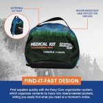 Adventure Medical Kits Mountain Series Medical Kit - Hiker - Emergency Medical First Aid Kit - for 2 People for 2 Days - Comes with a Trauma Pad, Medicine, Guide Book & More - Forest