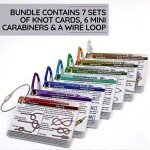 ReferenceReady Complete Knot Card Bundle - 7 Pocket Knot Books with 76 Knots | Set Includes Waterproof Guides for Outdoors, Boating, Climbing, Horse, Fishing, Fly Fishing, and Saltwater Fishing Knots