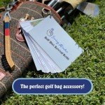 Swing Minder Golf Reference Cards | Ultimate Pocket Survival Guide and Golf Instruction Booklet | Compact Waterproof PVC Cards for Troublesome Shots | Clip-on Carabiner for Your Golf Bag