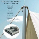 Camping Tarp with Poles, 13x9.8 Ft Camping Canopy, Waterproof Tent Tarp, Rain Shelter for Camping, Picnic,Beach, Outdoor Activities, Extra Large, Lightweight and UV Resistant, Extra Large, Grey