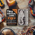 Tiny Survival Card - Fishing and Outdoor Wilderness Survival Set