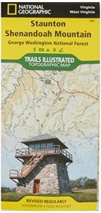 NATIONAL GEOGRAPHIC Stanton & Shenandoah Mountains Map #791