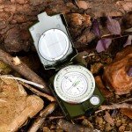 GUCOO Military Lensatic Compass for Hiking Survival Camping Hunting Gifts Army Waterproof Pocket Compass for Men Magnetic Map Metal Tactical Large Navigation Tritium Compass with Mirror