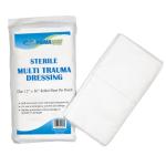 Primacare WT-7705 First Aid Sterile Multi Trauma Dressing for Stopping Heavy Bleeding in Large Open Wounds, Treating Lacerations and Piercing Injuries, 30" x 12"