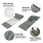 Upgrade Israeli Style Emergency Bandage, 5Pack 6 Inch Compression Bandage for Emergency Wound Dressing, First Aid and IFAK Trauma Military (6Inch-5Pcs)