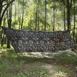 Onewind 12ft Camo Camping Tarp, Billow Tarp Shelter Lightweight and Waterproof Hammock Rainfly for Stealth Camping, Army, Military and Bushcraft, Easy to Setup with Tent Pegs and Guyline, Camouflage