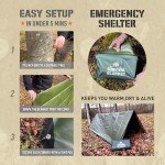 Monterra Insulated Tarp, Emergency Survival Blanket, 60” x 84”, Heavy Duty Waterproof Groundsheet, Camping, Thermal Space Blanket, Reflective Bivvy Shelter.