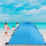 Night Cat Portable Beach Tent for 2-4 People