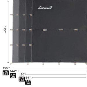 Clostnature Waterproof Camping Tarp for Tent - Ultralight Hammock Rain Fly for Backpacking, Heavy Duty Camping Hiking Awning Lightweight Rain Tarp Tent Shelter Camping Gear Must Haves