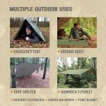Monterra Insulated Tarp, Emergency Survival Blanket, 60” x 84”, Heavy Duty Waterproof Groundsheet, Camping, Thermal Space Blanket, Reflective Bivvy Shelter.
