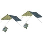 Kisangel 2pcs Tent tarp Camping tarp Waterproof Camping Sun tarp Cover Camping rain Camping Tent rain tarp Tent shelter Hammock tarp Hammock Rain Shade tarp Tent mat
