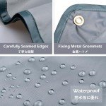 TRIWONDER Camping Tarp Waterproof Tent Footprint Hammock Rain Fly Cover Ground Cloth Small Lightweight Tent Floor Mat Camp Shelter Canopy for Hiking Backpacking Outdoor (Grey - L)