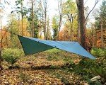 DD Hammocks - DD Tarp 4x4 - Olive Green (13ft x 13ft) - 100% Waterproof Lightweight & Multifunctional Rainfly Square Tarp Tent Group Shelter for Camping Bushcraft & Scouts