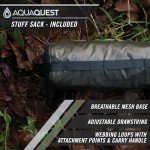 AquaQuest Guide Camping Tarp - Ultralight Tent Cover or Rain Fly - Waterproof Camping Gear Must Haves for Hiking, Hammock, Bivy & Survival, 10 x 10 ft, Olive Drab