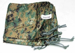 Official USMC Reversible Woodland MARPAT/Coyote Field Tarp