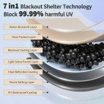 Naturehike Cloud Skies Camping Tent Tarp with Poles, Waterproof PU 18000mm+ Rain Shelter, Anti-UV UPF2000+ Camping Sun Shelter Camping Canopy, Camping Tent Canopy for Outdoor Party, Picnic