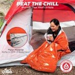 Emergency Sleeping Bag for Survival Gear and Supplies 3-Pack Life Bivy Sack Waterproof Mylar Emergency Blankets for Survival Kit Car Camping Gear Hiking Tac Bivvy Go Bag Supplies Sleep Sacks Shelter