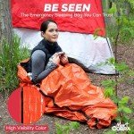 Emergency Sleeping Bag for Survival Gear and Supplies 3-Pack Life Bivy Sack Waterproof Mylar Emergency Blankets for Survival Kit Car Camping Gear Hiking Tac Bivvy Go Bag Supplies Sleep Sacks Shelter