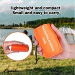 Emergency Sleeping Bag Survival Bag,Cymuber Portable Waterproof Thermal Bivy Sacks Tac Bivvy Bags,Camping Mylar Sleeping Bag Survival Gear Emergency Blankets Survival Shelter (4 PACK, Survival Orange)