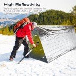 Woanger Lightweight Emergency Thermal Tent - 4 Pcs