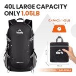 Venture Pal 40L Packable Hiking Daypack - Black