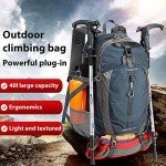 FENGDONG 40L Waterproof Outdoor Hiking Backpack