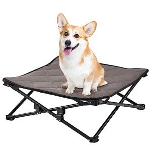 KingCamp Raised Dog Bed with Washable Mattress