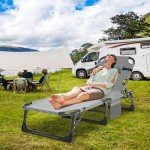 5-Position Portable Sleeping Cot for Outdoor Use