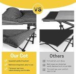 ATORPOK Portable Camping Cot with Cushion and Pillow