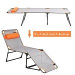 Adjustable Portable Camping Cot and Lounge Chair