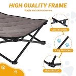 KingCamp Raised Dog Bed with Washable Mattress