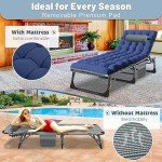 5-Position Portable Sleeping Cot for Outdoor Use