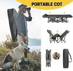 ATORPOK Portable Camping Cot with Cushion and Pillow