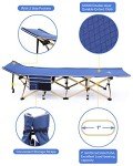 Sportneer Heavy-Duty Camping Cot with Mattress & Pockets