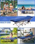 Sportneer Heavy-Duty Camping Cot with Mattress & Pockets