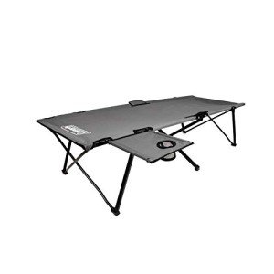 Coleman Extra Wide Camping Cot with Side Table