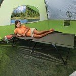 Coleman Extra Wide Camping Cot with Side Table
