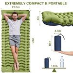Ultralight Inflatable Camping Sleeping Pad with Pillow