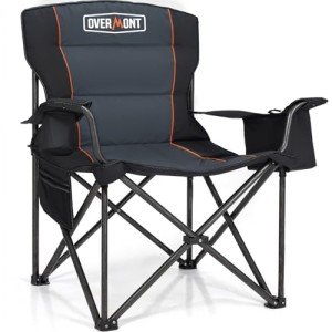 Overmont Oversized Camping Chair with Cooler Pockets