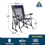 GCI Outdoor RoadTrip Rocker Folding Camping Chair