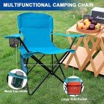 SAILARY Heavy Duty Folding Camping Chair with Cooler