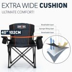 Overmont Oversized Camping Chair with Cooler Pockets