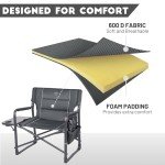 Timber Ridge XXL Heavy Duty Camping Chair with Table