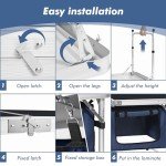 Adjustable Folding Aluminum Camping Table for Outdoors