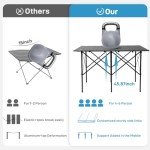 Lightweight Foldable Camping Table for 4-6 People
